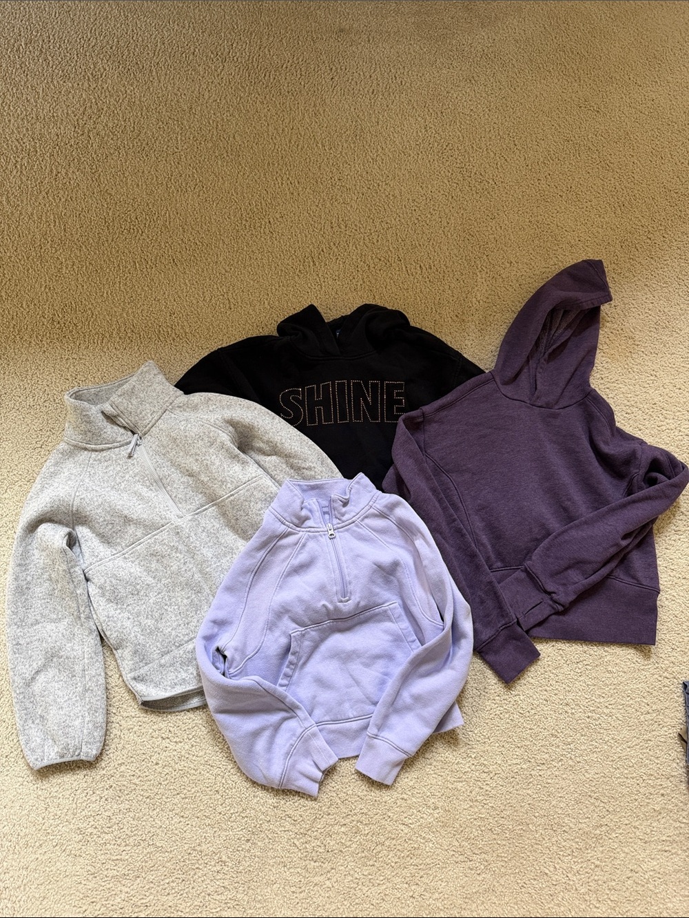 Lot of 4 girls sweatshirts size 10-old navy gap Tek gear